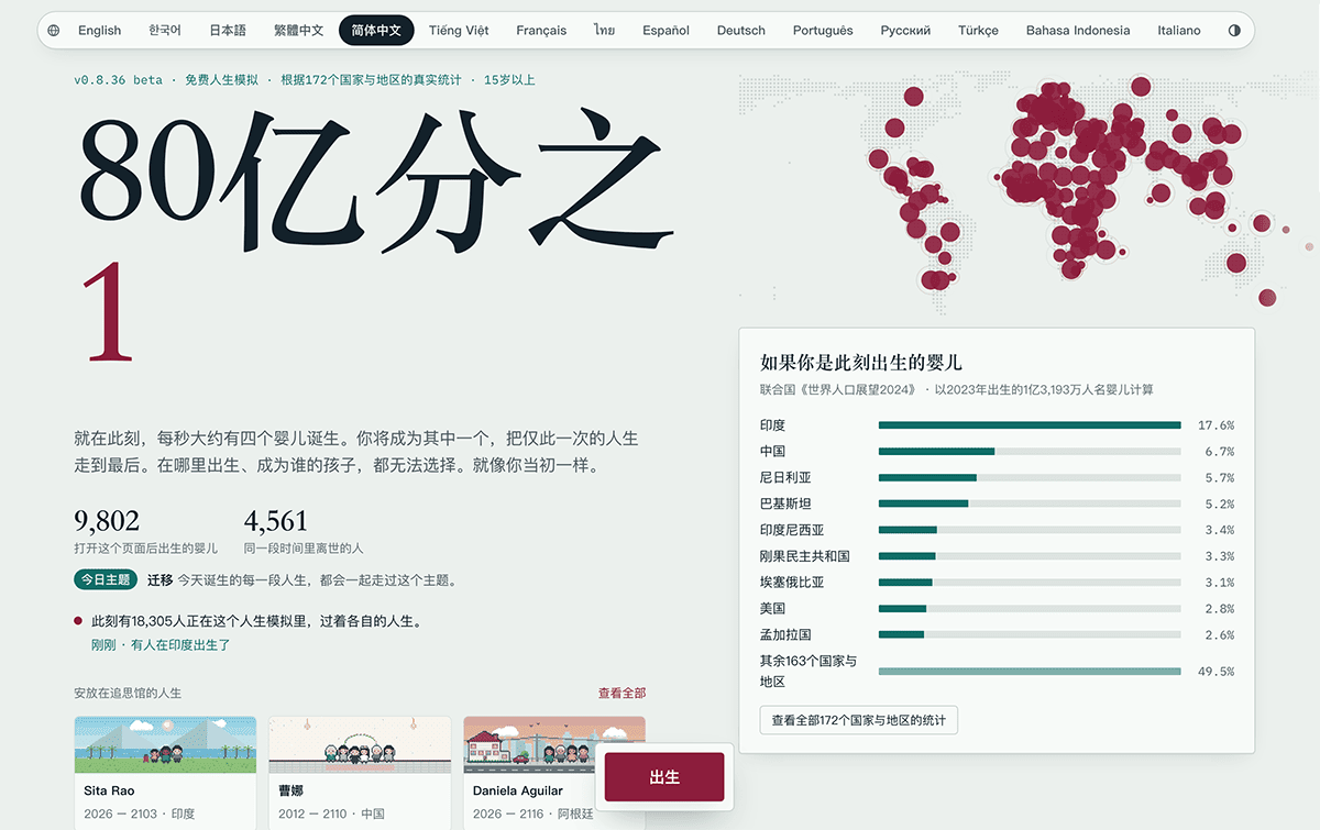 80亿分之1(1in8b)
